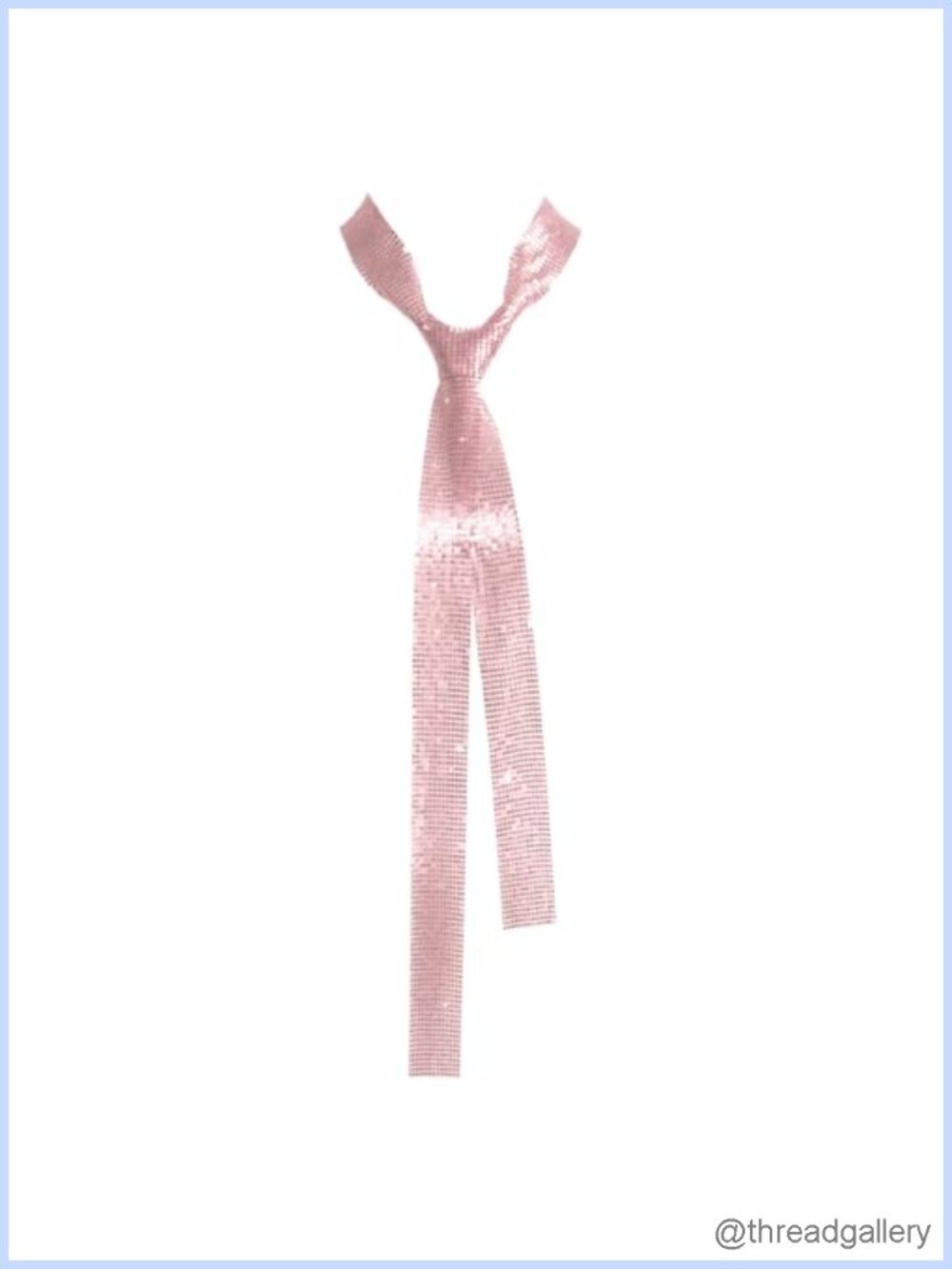 Sequin Scarf for Women Skinny Sparkly Party Accessory